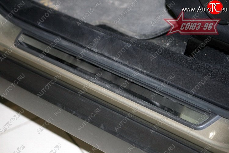 2 564 р. Накладки на внутреннюю пластиковую часть порога Souz-96 Subaru Forester SH (2008-2013)  с доставкой в г. Чебоксары