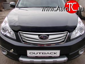 3 069 р. Дефлектор капота NovLine Subaru Legacy BM/B14 дорестайлинг седан (2009-2013)  с доставкой в г. Чебоксары
