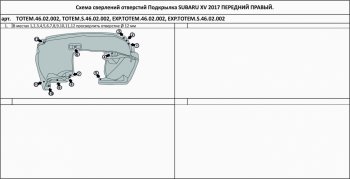 399 р. Правый подкрылок передний TOTEM  Subaru XV  GT/G24 (2017-2021) дорестайлинг  с доставкой в г. Чебоксары. Увеличить фотографию 2