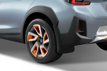 4 799 р. Брызговики задние Frosch  Subaru XV  GP/G33 (2012-2017) дорестайлинг, рестайлинг  с доставкой в г. Чебоксары. Увеличить фотографию 2