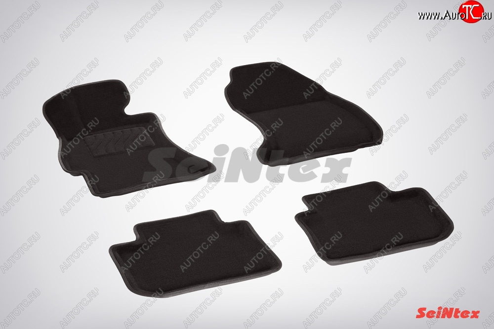 5 699 р. Износостойкие коврики в салон 3D SUBARU XV черные (компл) Subaru XV GP/G33 дорестайлинг (2012-2016)  с доставкой в г. Чебоксары