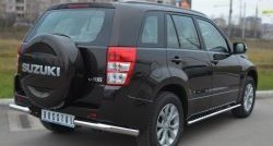 12 999 р. Одинарная защита заднего бампера из трубы диаметром 63 мм (5 дв.) SLITKOFF  Suzuki Grand Vitara  JT 5 дверей (2012-2016) 2-ой рестайлинг  с доставкой в г. Чебоксары. Увеличить фотографию 4