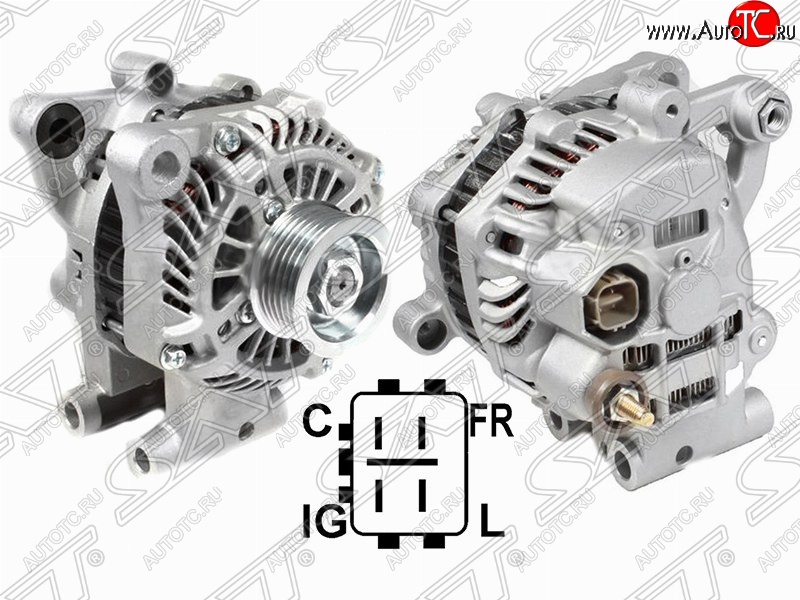 11 399 р. Генератор (JT 2.4, J24B, 2.0) SAT  Suzuki Grand Vitara ( JT 5 дверей,  JT 3 двери,  JT) - SX4 ( GYA,GYB,  JYB, JYA)  с доставкой в г. Чебоксары