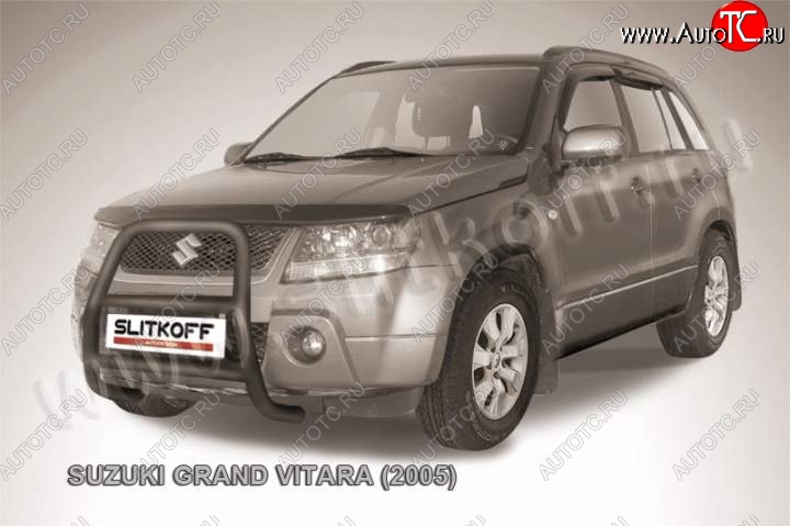 18 449 р. Кенгурятник d57 высокий  Suzuki Grand Vitara ( JT 3 двери,  JT 5 дверей) (2008-2012) 1-ый рестайлинг (Цвет: серебристый)  с доставкой в г. Чебоксары