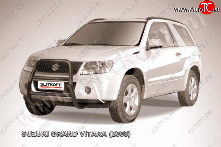 18 399 р. Кенгурятник d57 высокий  Suzuki Grand Vitara  JT 3 двери (2005-2008) дорестайлинг (Цвет: серебристый)  с доставкой в г. Чебоксары