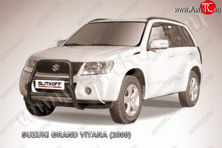 18 399 р. Кенгурятник d57 высокий  Suzuki Grand Vitara  JT 5 дверей (2005-2008) дорестайлинг (Цвет: серебристый)  с доставкой в г. Чебоксары