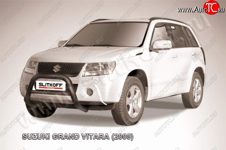 23 599 р. Кенгурятник d76 низкий  Suzuki Grand Vitara  JT 5 дверей (2005-2008) дорестайлинг (Цвет: серебристый)  с доставкой в г. Чебоксары