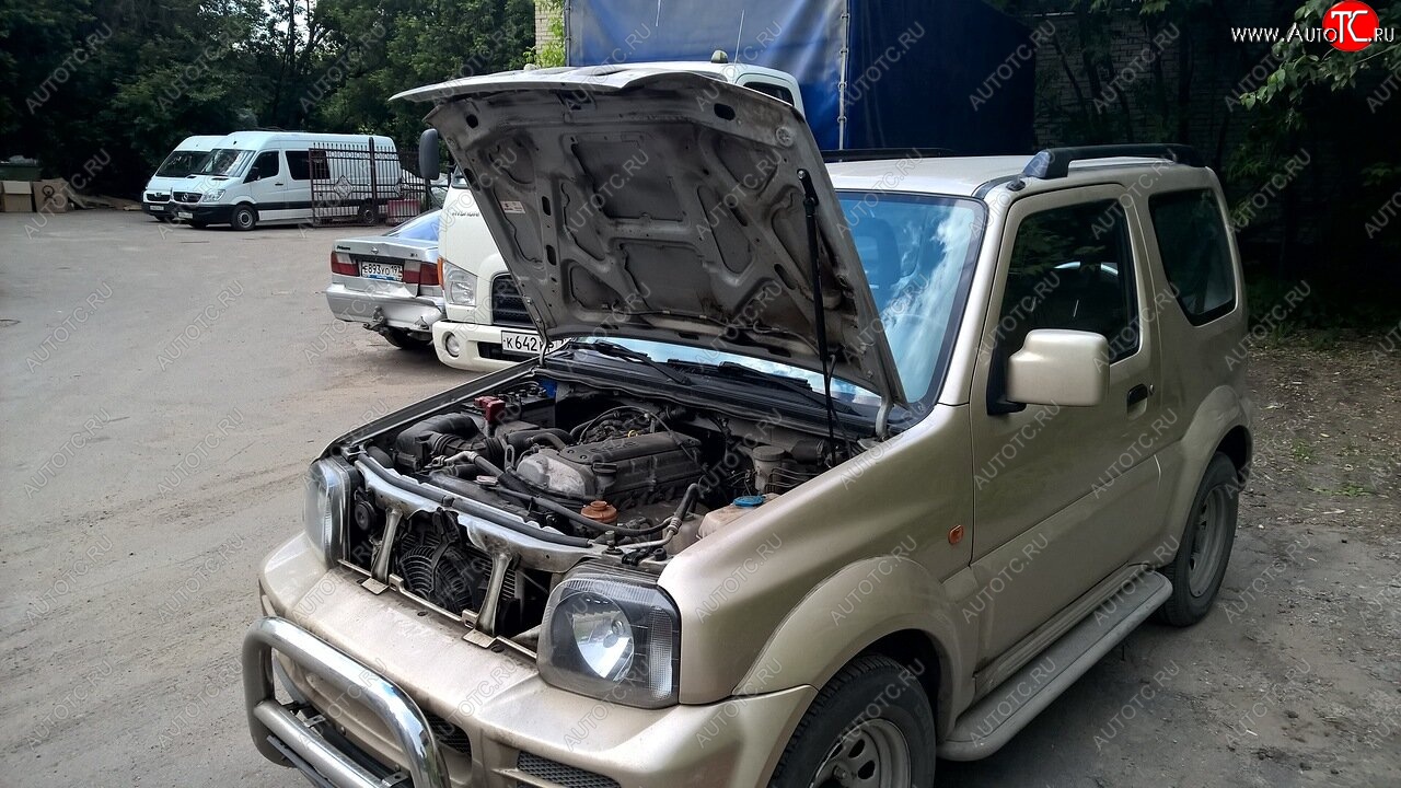 1 241 р. Упоры капота Атланта Инжиниринг Suzuki Jimny JB23/JB43 2-ой рестайлинг (2012-2018)  с доставкой в г. Чебоксары