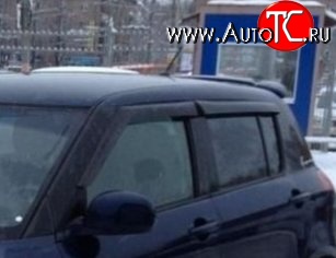 999 р. Комплект дефлекторов окон (ветровиков) 4 шт. (хетчбек) Russtal Suzuki Swift ZC дорестайлинг, хэтчбэк 5 дв. (2003-2008)  с доставкой в г. Чебоксары
