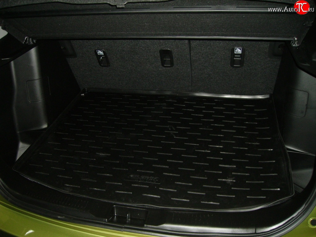 1 839 р. Коврик в багажник (2 кармана) Aileron (полиуретан) Suzuki SX4 JYB, JYA хэтчбэк дорестайлинг (2013-2016)  с доставкой в г. Чебоксары