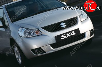 39 949 р. Передний бампер TYG Suzuki SX4 GYC21S дорестайлинг седан (2006-2012) (Неокрашенный)  с доставкой в г. Чебоксары