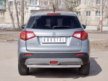 15 249 р. Одинарная защита заднего бампера из трубы диаметром 63 мм SLITKOFF  Suzuki Vitara  LY (2015-2019) дорестайлинг  с доставкой в г. Чебоксары. Увеличить фотографию 3