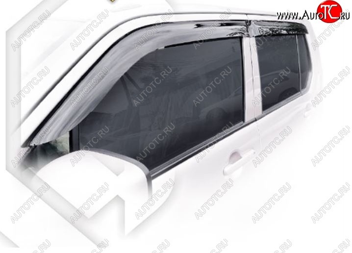 2 099 р. Дефлектора окон CA-Plastic Suzuki Wagon R MH44S,MH34S рестайлинг (2014-2017) (Classic полупрозрачный, Без хром.молдинга)  с доставкой в г. Чебоксары