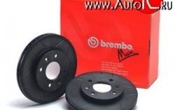 6 449 р. Передний тормозной диск Brembo Max 14 с вентиляцией и проточками Лада 21099 (1990-2004)  с доставкой в г. Чебоксары. Увеличить фотографию 2