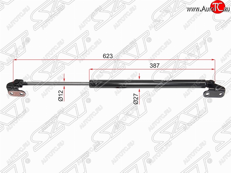 1 079 р. Правый упор крышки багажника (газовый) SAT Toyota 4Runner N180 рестайлинг (2000-2002)  с доставкой в г. Чебоксары
