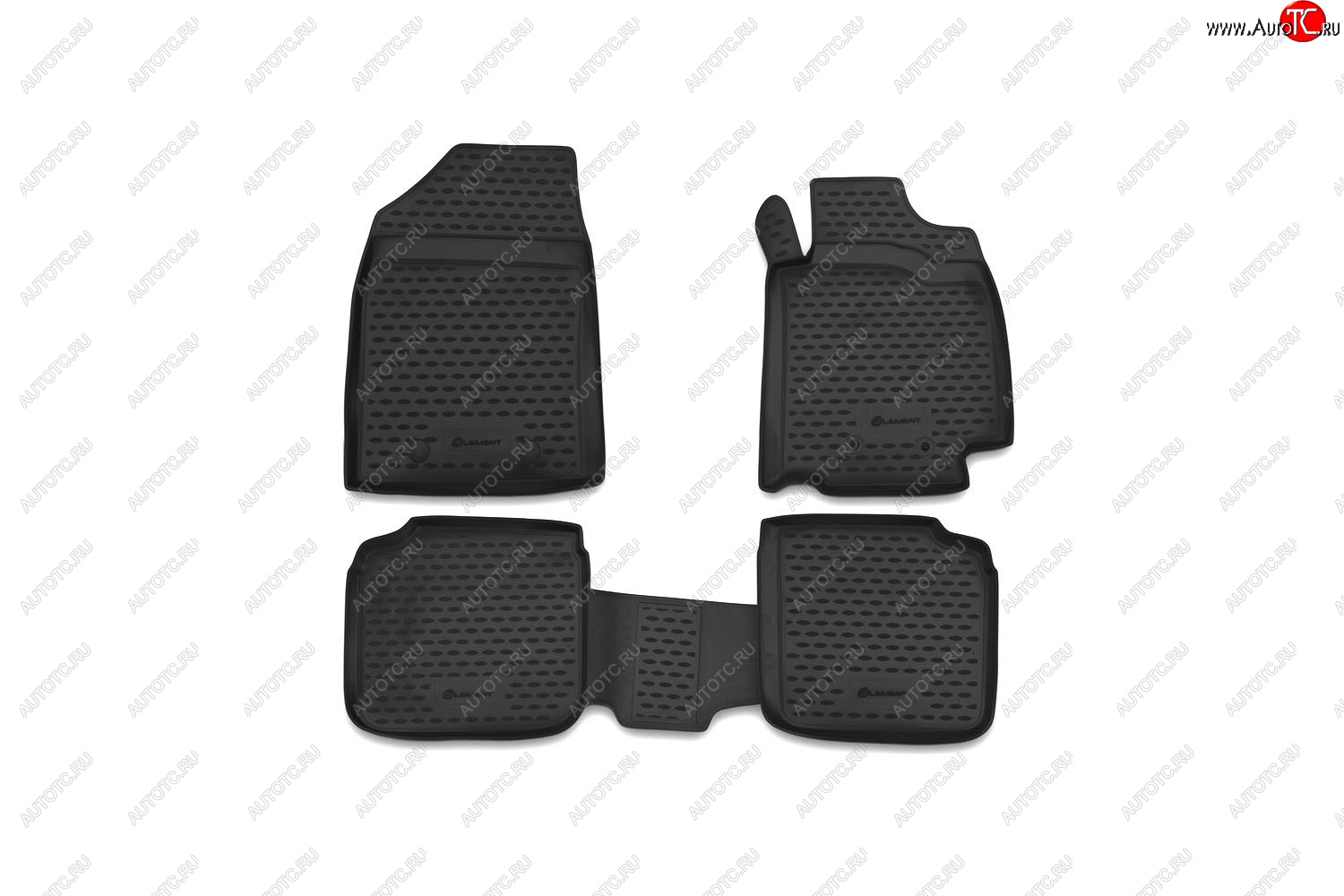4 399 р. Комплект ковриков салона Element (правый руль, полиуретан, чёрные) Element Toyota Allion T240 седан дорестайлинг (2001-2004) (Чёрные)  с доставкой в г. Чебоксары