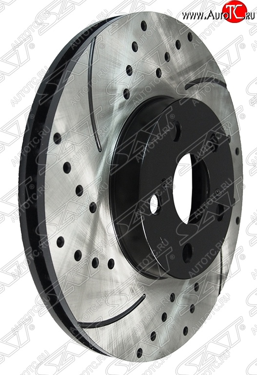 6 499 р. Комплект тормозных дисков SAT (перфорированые, передние, d 275) Toyota Allion T240 седан дорестайлинг (2001-2004)  с доставкой в г. Чебоксары