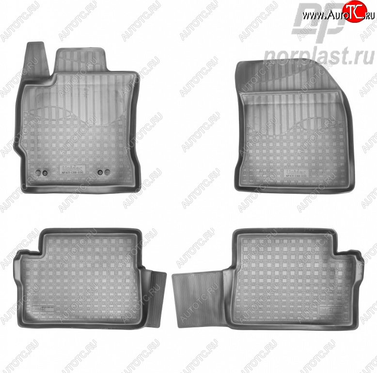 2 399 р. Комплект ковриков в салон Norplast Toyota Auris E180 хэтчбэк 5 дв. дорестайлинг (2012-2016)  с доставкой в г. Чебоксары