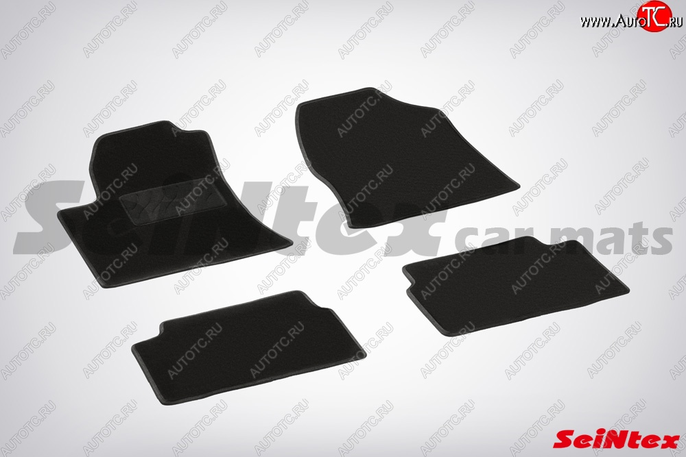 2 999 р. Износостойкие коврики в салон SeiNtex Premium LUX 4 шт. (ворсовые) Toyota Avensis T250 седан дорестайлинг (2003-2006)  с доставкой в г. Чебоксары