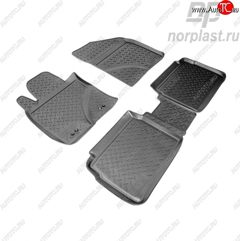 2 599 р. Комплект ковриков в салон (рестайлинг) Norplast Toyota Avensis T270 седан дорестайлинг (2008-2011)  с доставкой в г. Чебоксары