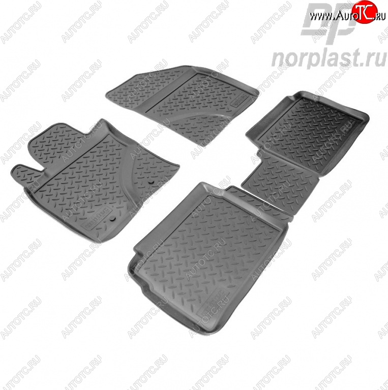 2 869 р. Комплект ковриков в салон Norplast Toyota Avensis T270 седан дорестайлинг (2008-2011)  с доставкой в г. Чебоксары