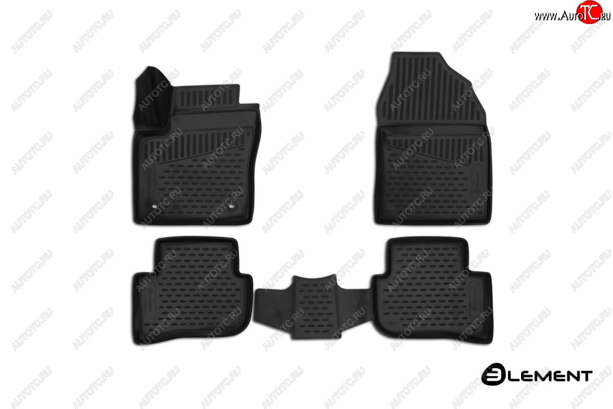 2 449 р. Коврики 3D в салон (полиуретан) (4WD, SUV) Element Toyota C-HR NGX10, ZGX10 дорестайлинг (2016-2019)  с доставкой в г. Чебоксары
