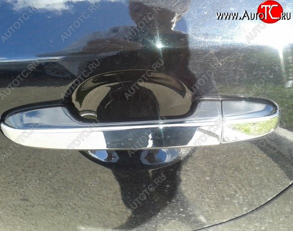 1 799 р. Накладки на внешние ручки дверей СТ Toyota Camry XV40 рестайлинг (2009-2011) (Неокрашенные)  с доставкой в г. Чебоксары