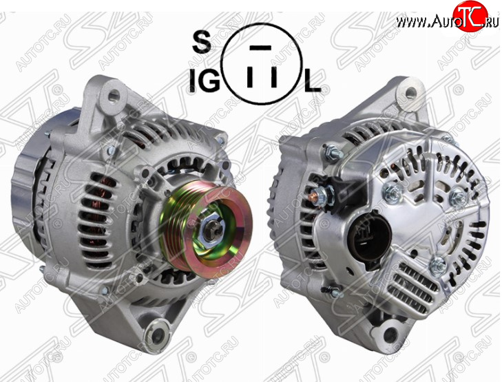 6 399 р. Генератор SAT (12V 80A, 45AFE)  Toyota Celica ( T180,  T210) - Sprinter ( E100,  E110)  с доставкой в г. Чебоксары