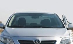 1 599 р. Реснички на фары CT Toyota Corolla E150 седан дорестайлинг (2006-2010) (Неокрашенные)  с доставкой в г. Чебоксары. Увеличить фотографию 2