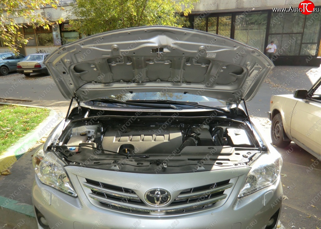 1 649 р. Газовые упоры капота Berkut Toyota Corolla E150 седан рестайлинг (2009-2013)  с доставкой в г. Чебоксары
