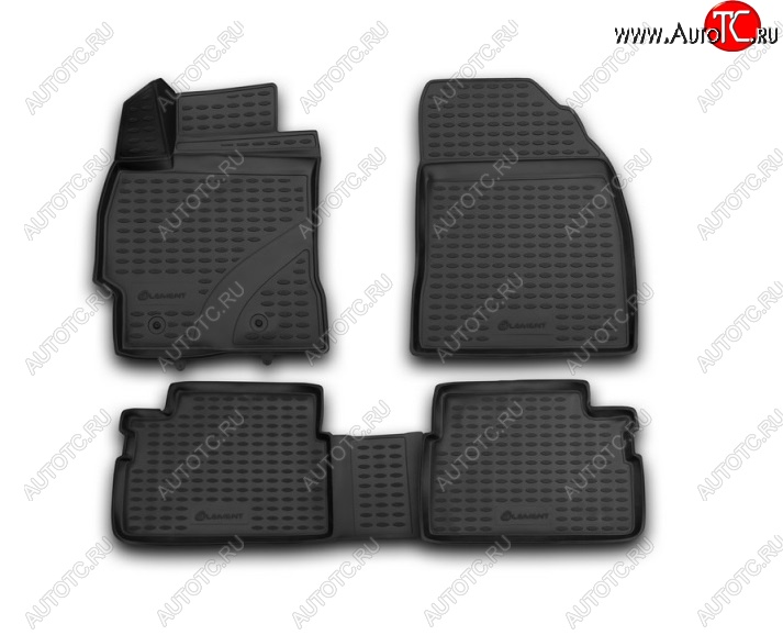2 199 р. Коврики 3D в салон (полиуретан) Element  Toyota Corolla  E150 (2006-2013) седан дорестайлинг, седан рестайлинг  с доставкой в г. Чебоксары