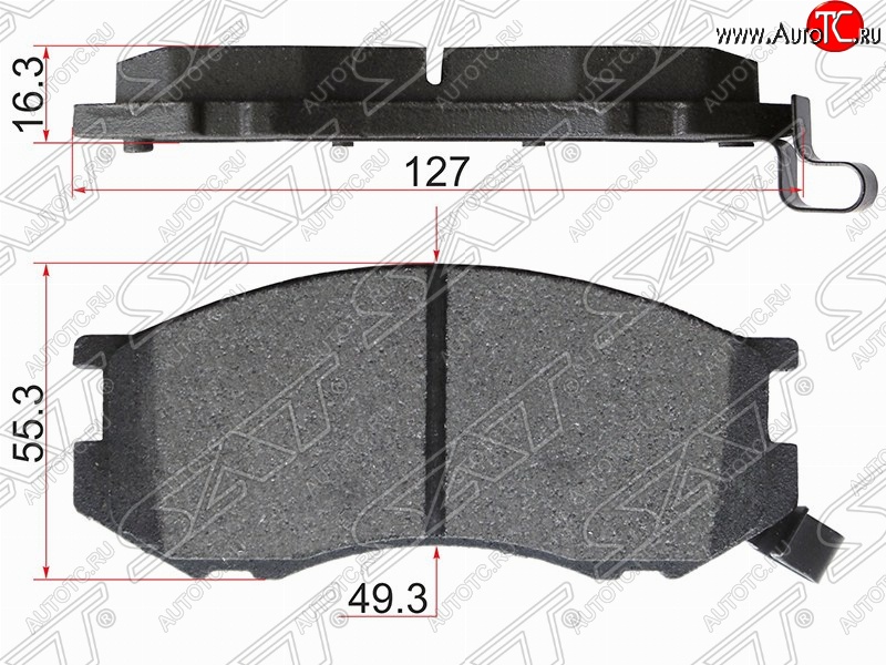 889 р. Колодки тормозные (передние) SAT Toyota Estima XR10,XR20 (1990-1999)  с доставкой в г. Чебоксары