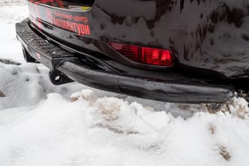 50 259 р. Бампер силовой задний РИФ  Toyota Fortuner  AN160 (2015-2025) дорестайлинг, рестайлинг (С квадратом под фаркоп)  с доставкой в г. Чебоксары. Увеличить фотографию 5