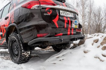 50 259 р. Бампер силовой задний РИФ  Toyota Fortuner  AN160 (2015-2025) дорестайлинг, рестайлинг (С квадратом под фаркоп)  с доставкой в г. Чебоксары. Увеличить фотографию 9