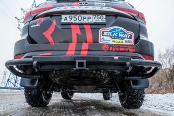50 259 р. Бампер силовой задний РИФ  Toyota Fortuner  AN160 (2015-2025) дорестайлинг, рестайлинг (С квадратом под фаркоп)  с доставкой в г. Чебоксары. Увеличить фотографию 10