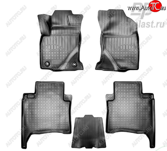 3 069 р. Коврики салонные Noplast Toyota Fortuner AN160 дорестайлинг (2015-2020)  с доставкой в г. Чебоксары