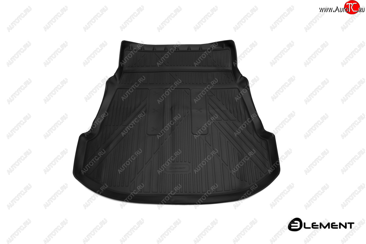 2 499 р. Коврик 3D багажника Element (полиуретан) Toyota Fortuner AN160 рестайлинг (2020-2025) (Черный)  с доставкой в г. Чебоксары