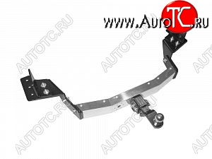 14 699 р. Фаркоп Petroil Tuning (съемный квадрат) Toyota Fortuner AN160 дорестайлинг (2015-2020) (с нержавеющей накладкой)  с доставкой в г. Чебоксары