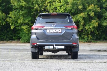 14 699 р. Фаркоп Petroil Tuning (съемный квадрат) Toyota Fortuner AN160 дорестайлинг (2015-2020) (с нержавеющей накладкой)  с доставкой в г. Чебоксары. Увеличить фотографию 4