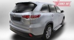 9 089 р. Пороги из алюминиевого профиля Souz-96  Toyota Highlander  XU50 (2013-2017) дорестайлинг  с доставкой в г. Чебоксары. Увеличить фотографию 2