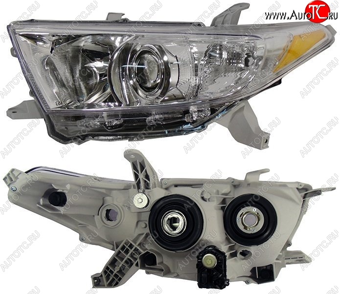 7 249 р. Левая фара SAT Toyota Highlander XU40 рестайлинг (2010-2013)  с доставкой в г. Чебоксары