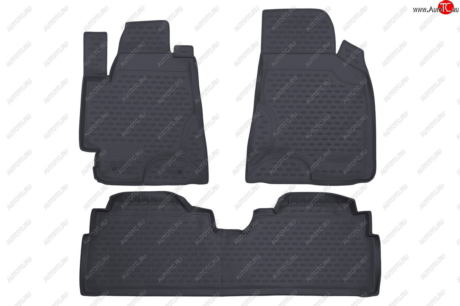 1 459 р. Коврики в салон Element 3 шт. (полиуретан)  Toyota Highlander  XU20 - Kluger  XU20 (Цвет: серый)  с доставкой в г. Чебоксары