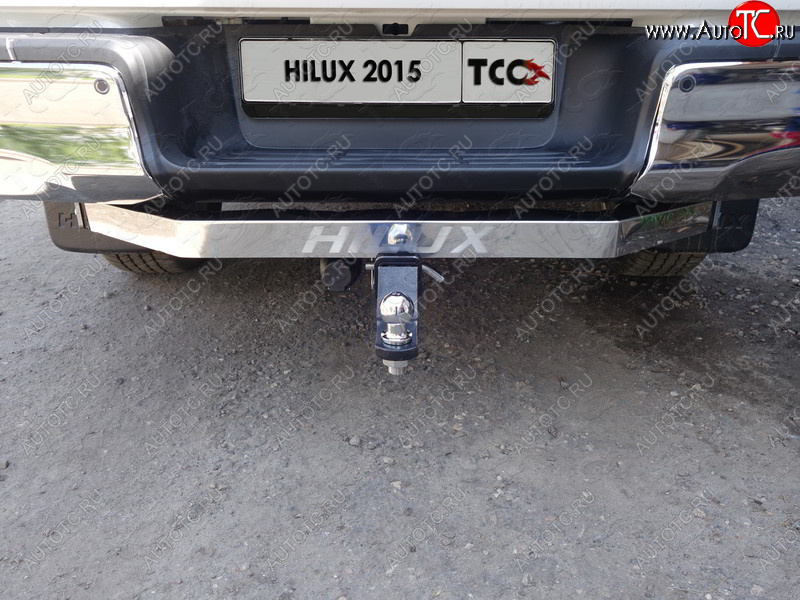 20 999 р. Фаркоп (тягово-сцепное устройство) Exclusive/Black Onyx TCC Toyota Hilux AN120 дорестайлинг (2016-2020) (оцинкованный, шар Е )  с доставкой в г. Чебоксары