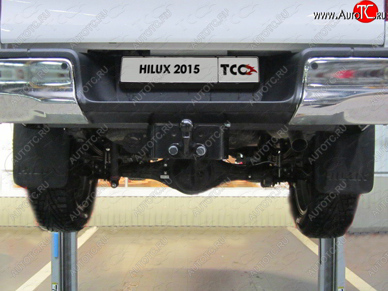 22 649 р. Фаркоп (тягово-сцепное устройство) TCC (Exclusive, Black Onyx) Toyota Hilux AN20,AN30  2-ой рестайлинг (2011-2016) (Оцинкованный, шар F - оцинкованный)  с доставкой в г. Чебоксары
