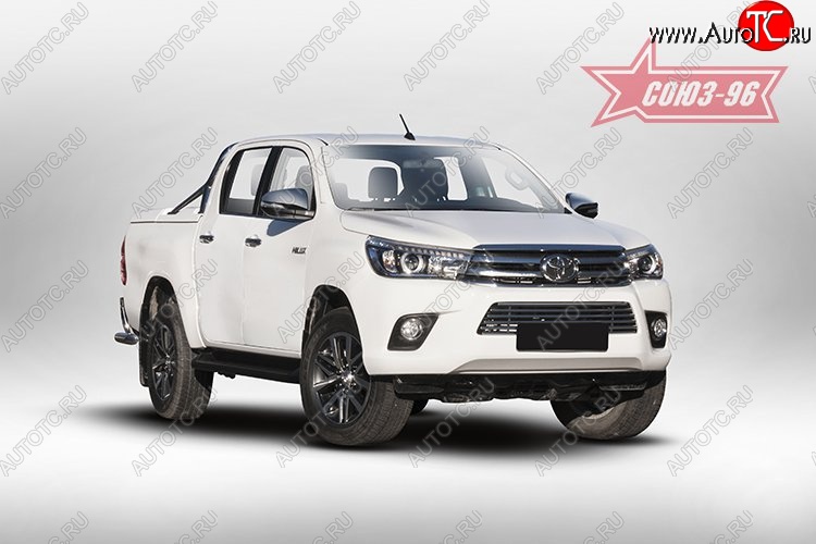 7 289 р. Декоративный элемент воздухозаборника Souz-96 (d16)  Toyota Hilux  AN120 (2016-2020) дорестайлинг  с доставкой в г. Чебоксары