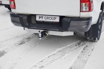 17 899 р. Фаркоп PT GROUP /съемный квадрат/с НЕРЖ накладкой TOYOTA Hilux 2015- /JAC T6 2015-/JAC T8 2023-/Sollers ST6 2023- Sollers ST6 пикап (2023-2025)  с доставкой в г. Чебоксары. Увеличить фотографию 5