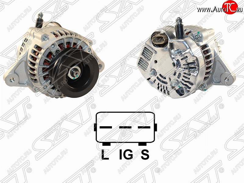 6 899 р. Генератор (80A/ 12V) (1KZ) SAT  Toyota Hilux Surf  N180 - Land Cruiser  90  с доставкой в г. Чебоксары