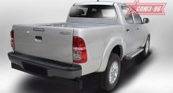 9 899 р. Пороги из алюминиевого профиля Souz-96  Toyota Hilux  AN20,AN30 (2011-2016)  2-ой рестайлинг  с доставкой в г. Чебоксары. Увеличить фотографию 2