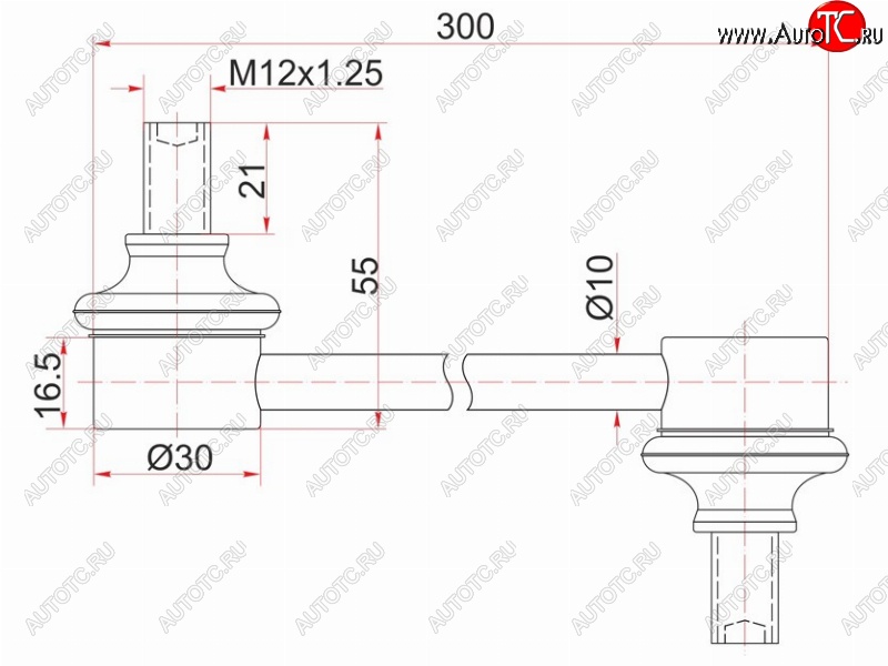539 р. Стойка (тяга) переднего стабилизатора SAT Toyota Noah R80 рестайлинг (2017-2021)  с доставкой в г. Чебоксары