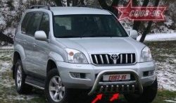 Защита переднего бампера нижняя Souz-96 Toyota Land Cruiser Prado  J120 (2002-2009)